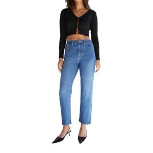 NWT Oak & Fort | Organic Cotton Tapered Jean with Elasticated Waist Size Medium
